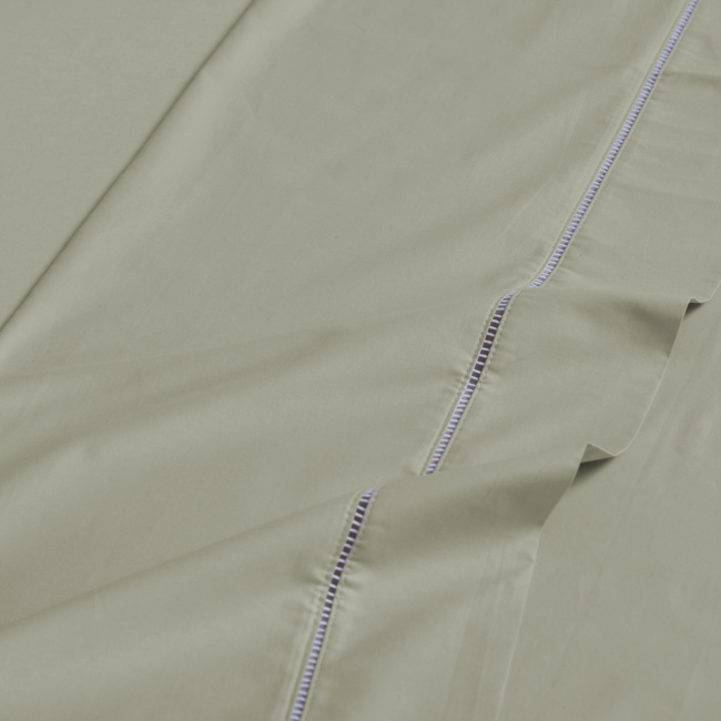 Jogo de Lençol Completo Percal 400 Fios Ponto Palito Fendi