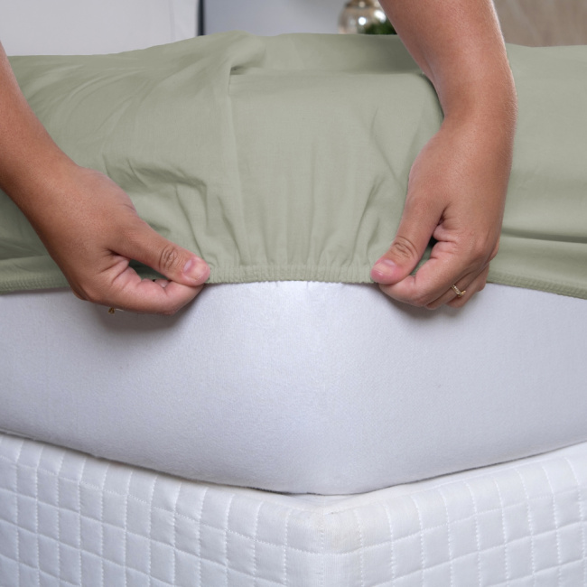 Jogo de Lençol Completo Percal 400 Fios Ponto Palito Fendi