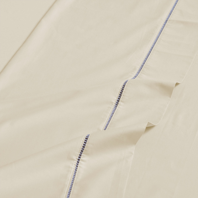 Jogo de Lençol Completo Percal 400 Fios Ponto Palito Palha