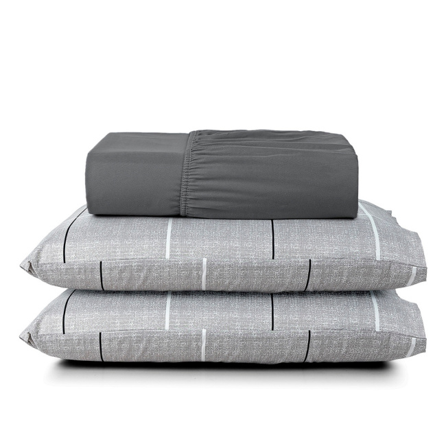 Jogo De Lençol King 3 Peças 200 Fios Estampado Avere Dallas