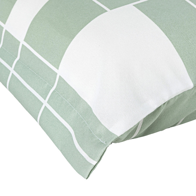 Jogo de Lençol King 4 Peças Percal 400 Fios Premier Estampado Geometric Verde