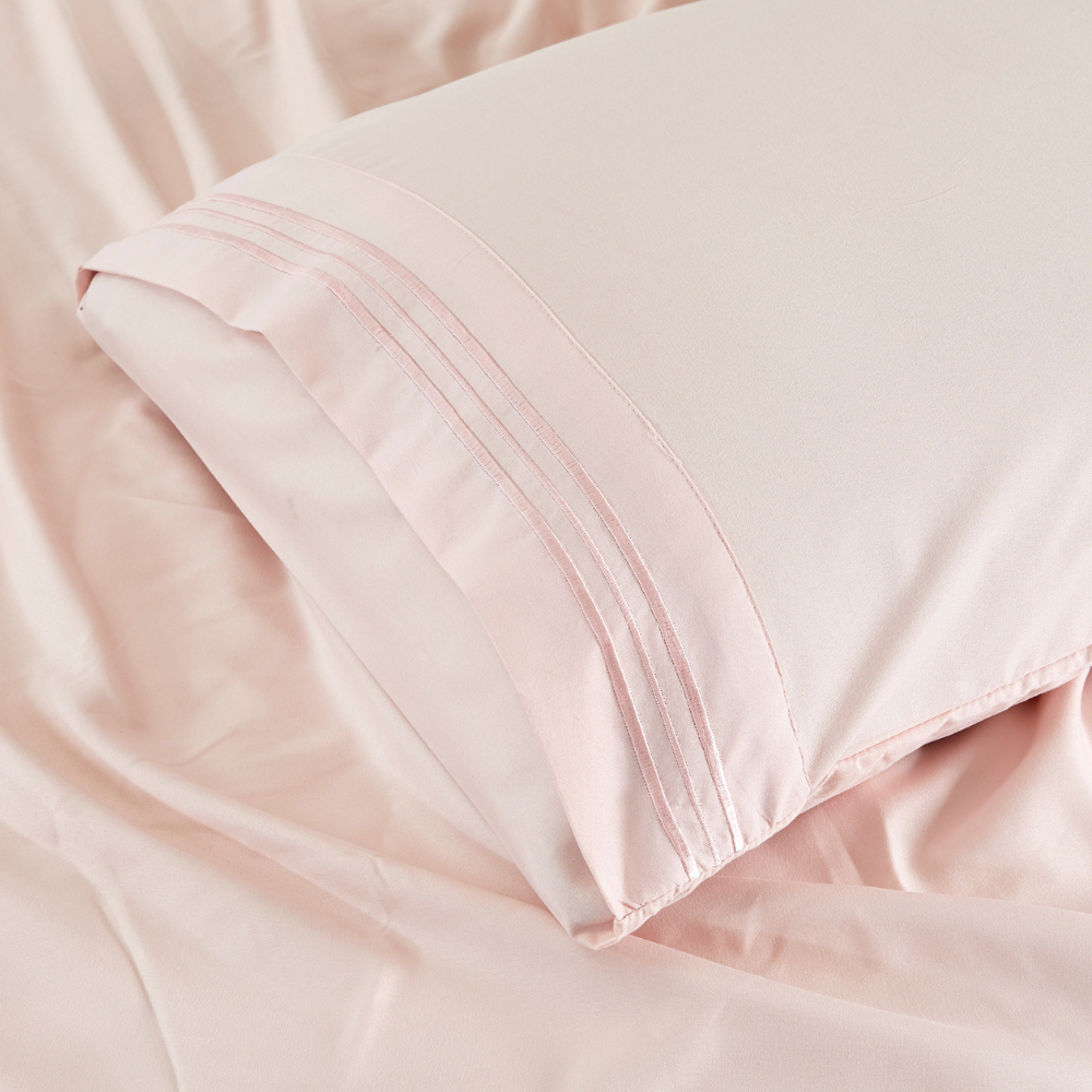 West elm Tencel king size sheet set purchases pink