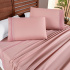 Jogo de Lençol Queen 4 Peças Paris Percal 300 Fios Bordado Sal Rosa