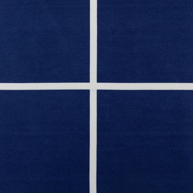 Jogo De Lençol Solteiro 2 Peças Austin Micro Percal 200 Fios Estampa Grid Azul Marinho