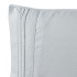Jogo de Lençol Solteiro 3 Peças Paris Percal 300 Fios Bordado Cinza Geada