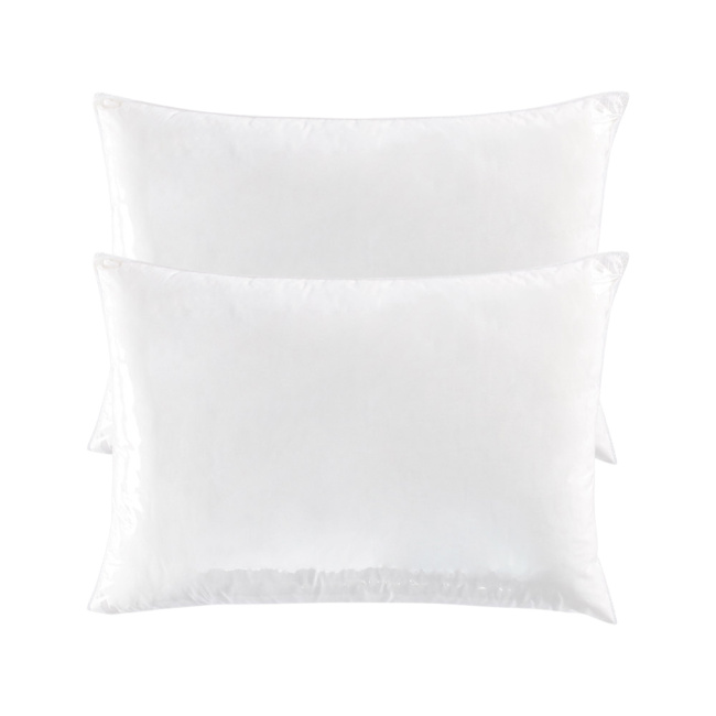 Kit 2 Travesseiro Suporte Médio Percale 200 Fios 550g/m² Fibra Siliconizada Soft Pluma 70cm x 50cm