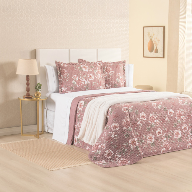 Kit Cama Posta Queen Sabrina 8 Peças