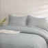 Kit Cobre Leito Colcha Casal 3 Peças Matelado PomPom 300 Fios Cinza
