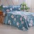 Kit Cobre Leito Colcha Casal Padrão 3 Peças Boutis Estampada Dupla Face Lavinia