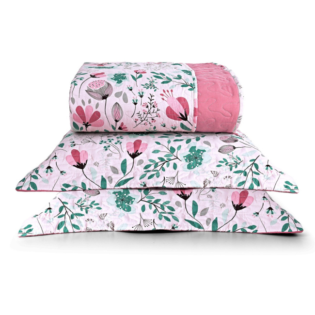 Kit Cobre Leito Colcha King 3 Peças 200 Fios Avere Dupla Face Bothanica