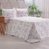 Kit Cobre Leito Colcha King 3 Peças Boutis Estampada Dupla Face Charme Rosê