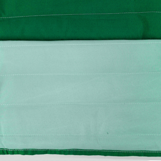 Kit Cobre Leito Colcha King 3 Peças Colors Dupla Face 200 Fios Matelassê Esmeralda/Verde Claro