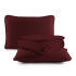 Kit Cobre Leito Colcha King 3 Peças Matelado Dupla Face Dots 300 Fios Azul Vinho