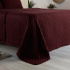 Kit Cobre Leito Colcha King 3 Peças Matelado Dupla Face Dots 300 Fios Azul Vinho