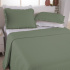 Kit Cobre Leito Colcha Queen 3 Peças Amore Matelado Dupla Face Verde