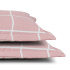 Kit Cobre Leito Colcha Queen 3 Peças Dupla Face Austin Micro Percal 200 Fios Rosa