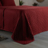 Kit Cobre Leito Colcha Queen 3 Peças Matelado Dupla Face Dots 300 Fios Vinho