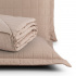 Kit Cobre Leito Colcha Queen 3 Peças Percal 200 Fios 100% Algodão Classic Dupla Face Matelassê Cáqui