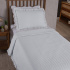 Kit Cobre Leito Colcha Solteiro 2 Peças Amore Matelado Dupla Face Branco