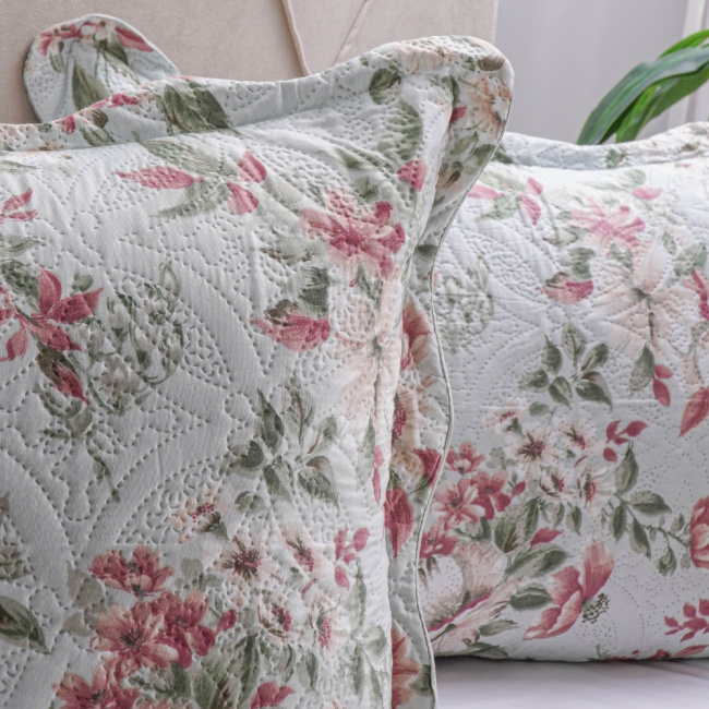 Kit Cobre Leito Colcha Solteiro 2 Peças Boutis Estampada Dupla Face Elegance