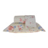 Kit Cobre Leito Colcha Solteiro 2 Peças Boutis Estampada Dupla Face Florata