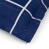 Kit Cobre Leito Colcha Solteiro 2 Peças Dupla Face Austin Micro Percal 200 Fios Azul Marinho