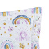 Kit Colcha Cobre Leito 2 Peças Solteiro Colorê Dupla Face Matelassê Arco-Íris