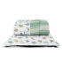 Kit Colcha Cobre Leito 2 Peças Solteiro Colorê Dupla Face Matelassê Dino