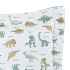 Kit Colcha Cobre Leito 2 Peças Solteiro Colorê Dupla Face Matelassê Dino