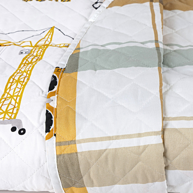 Kit Colcha Cobre Leito 2 Peças Solteiro Colorê Dupla Face Matelassê Truck