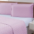 Kit Colcha Cobre Leito 2 Peças Solteiro Matelado Basics Rosa