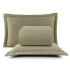 Kit Colcha Cobre Leito 3 Peças Casal Maxime 300 Fios Matelassê Bordado Oliva