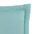 Kit Colcha Cobre Leito 3 Peças Super King Maxime 300 Fios Matelassê Bordado Verde Agua