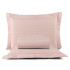 Kit Colcha Cobre Leito Casal 3 Peças Verity 200 Fios Algodão Matelassê Bordado Rosa