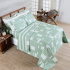Kit Colcha Cobre Leito King 3 Peças 400 Fios Percal Matelassê Dupla Face Premier Estampado Geometric Verde