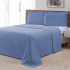 Kit Colcha Cobre Leito Matelado Basics Azul