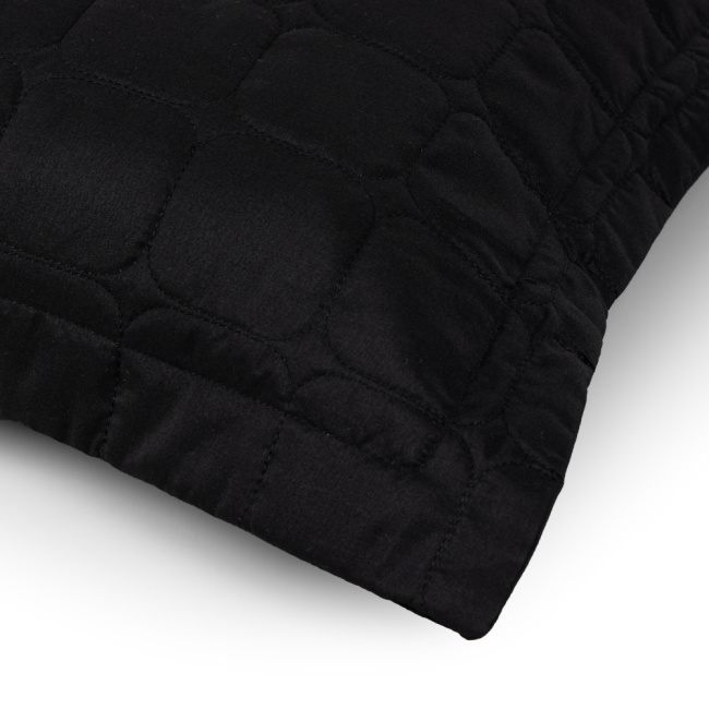 Kit Colcha Cobre Leito Matelassê 200 Fios Dupla Face Berlim Preto