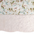 Kit Coordenado Queen 7 Peças (Cobre Leito + Jogo Lençol) Attuale Floral Branco