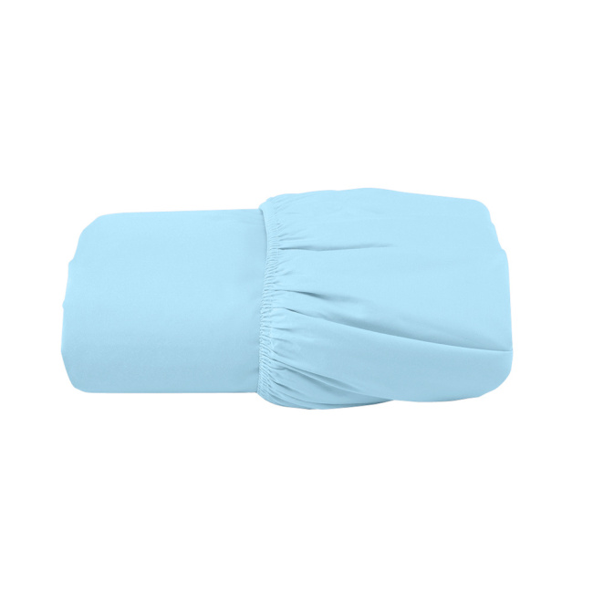 Lençol Queen com Elástico Percal 200 Fios Algodão Confort Azul