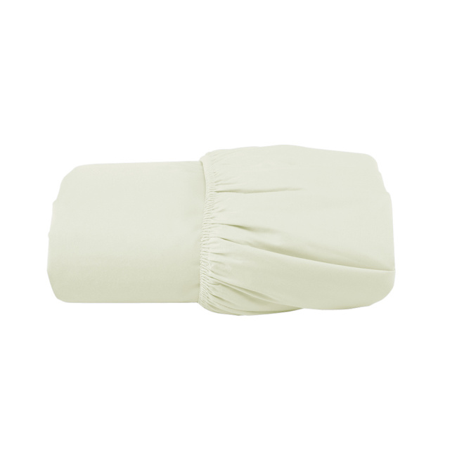 Lençol Solteiro com Elástico Percal 200 Fios Algodão Confort Palha