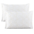 Par De Porta Travesseiro London 70x50cm 400 Fios Bordado Com Aba Americana Branco