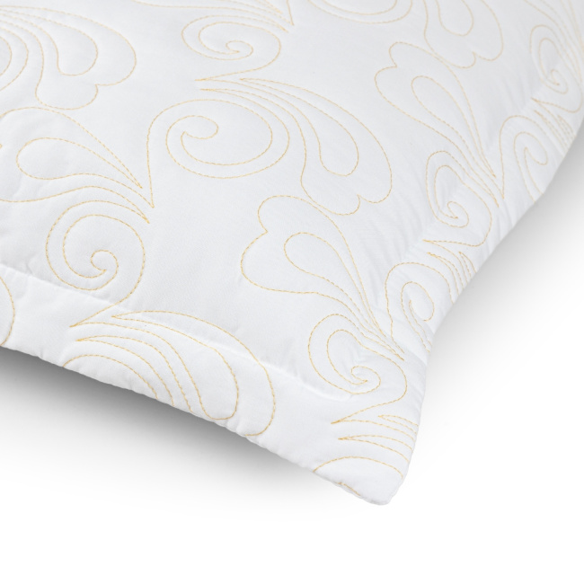 Par De Porta Travesseiro London 70x50cm 400 Fios Bordado Com Aba Americana Branco
