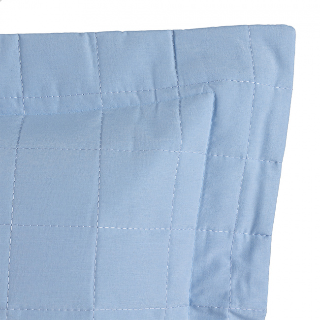 Par de Porta Travesseiros Classic 70x50cm 200 Fios 100% Algodão Azul Claro