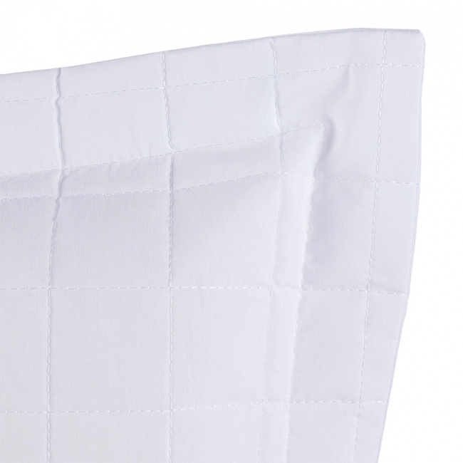 Par de Porta Travesseiros Classic 70x50cm 200 Fios 100% Algodão Branco