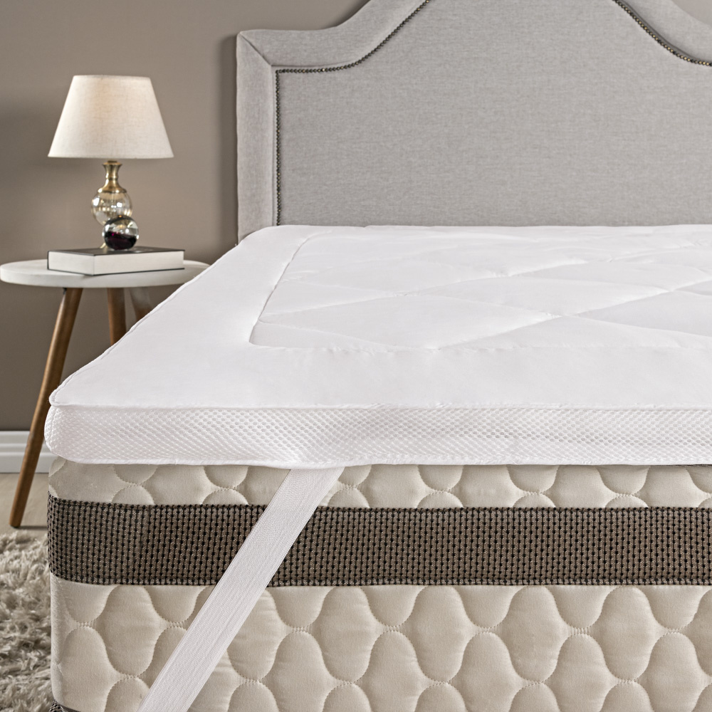 Pillow Top Casal 200 Fios Super Macio 600g/m2 4cm Altura Fibra
