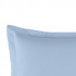 Porta Travesseiro Liso Percal 140 Fios Com Aba Americana Azul
