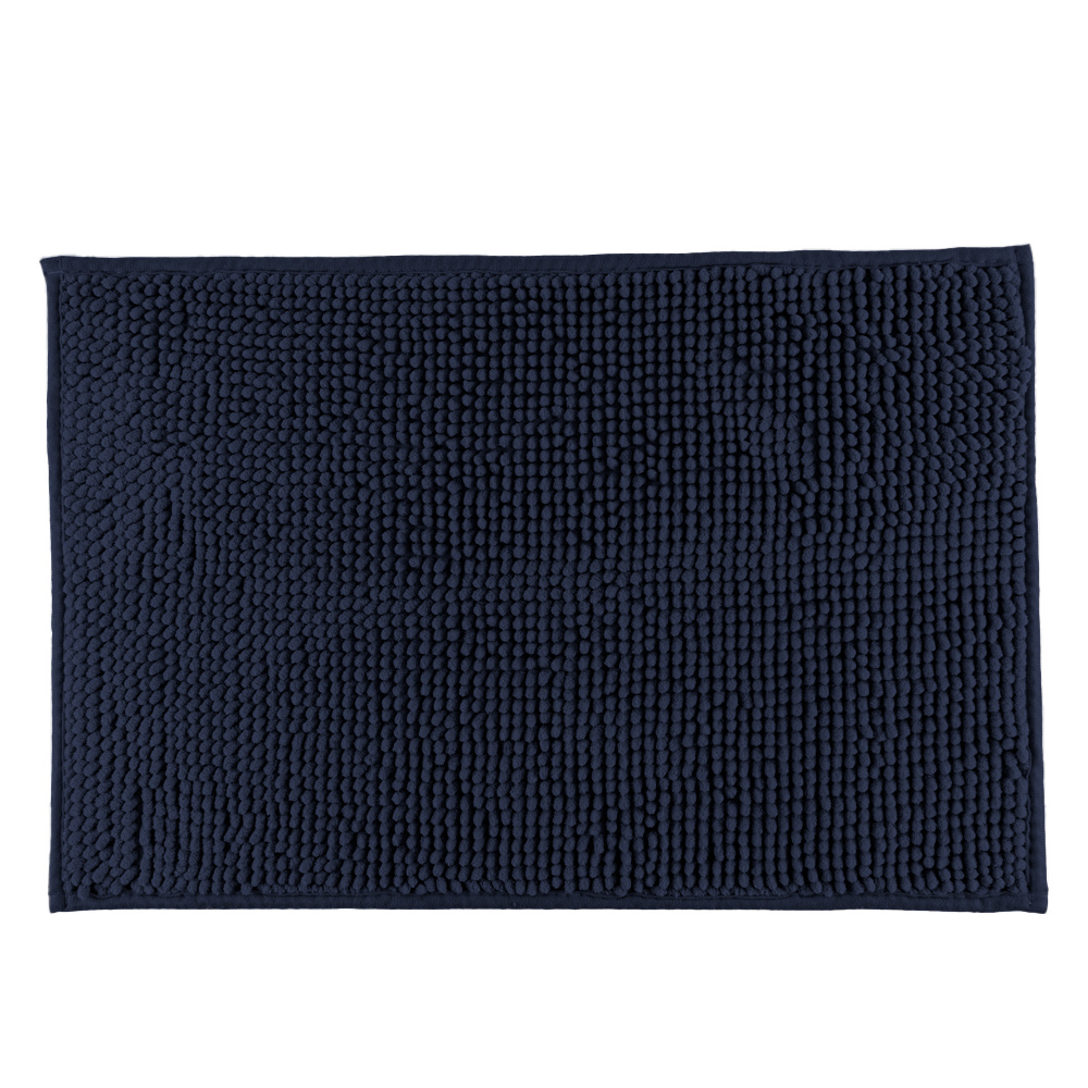 Tapete De Banheiro Bolinha Popcorn Antiderrapante 60x40cm Chenille Azul  Marinho - Linda Casa - Cama Mesa Banho e Tapetes