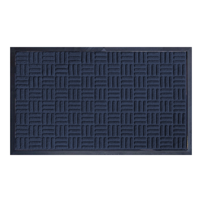 Tapete Capacho de Porta Antiderrapante Velaris 40x60cm Azul