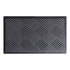 Tapete Capacho de Porta Antiderrapante Velaris 40x60cm Cinza