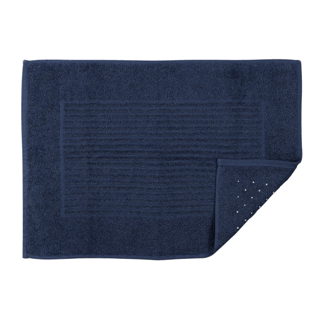 Tapete De Banheiro 50x70cm Algodão 400g/m² Piso Antiderrapante Basic Azul